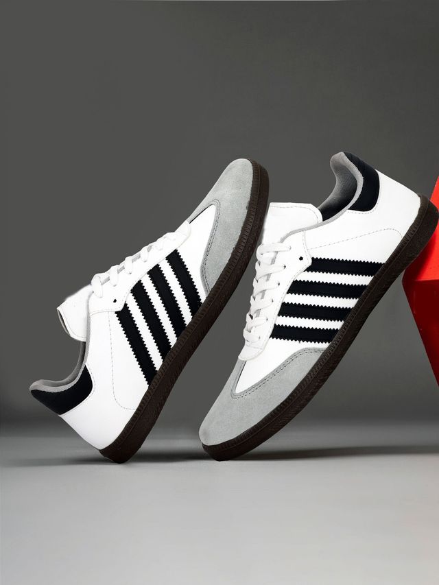 Classic Retro Stripe Casual Sneakers for Men & Women | Lightweight Everyday Walking Shoes