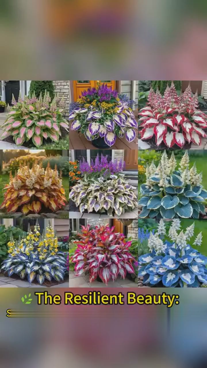 Rare Multicolor Hosta Seed + Plant Growth Serum Free