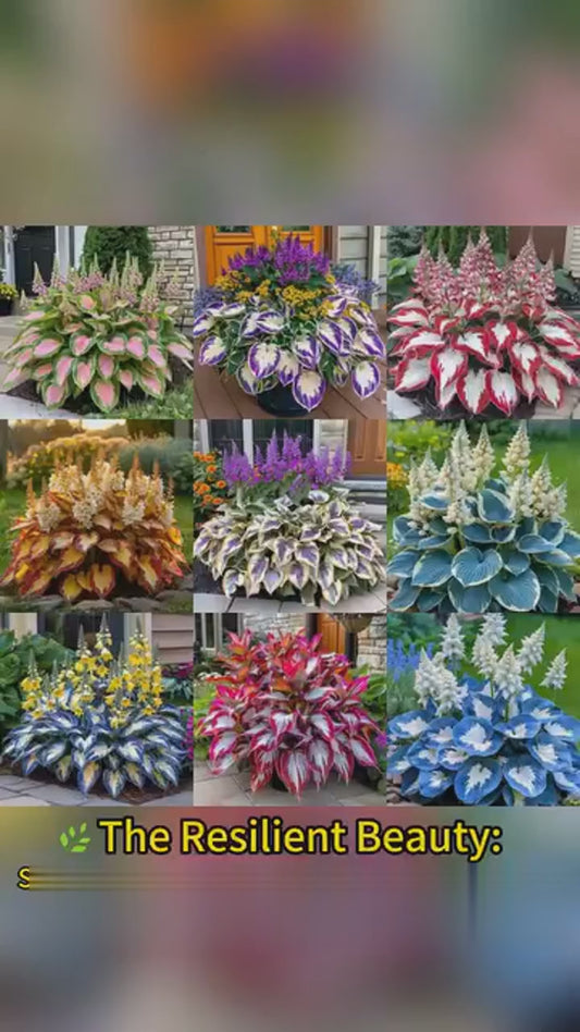 Rare Multicolor Hosta Seed + Plant Growth Serum Free